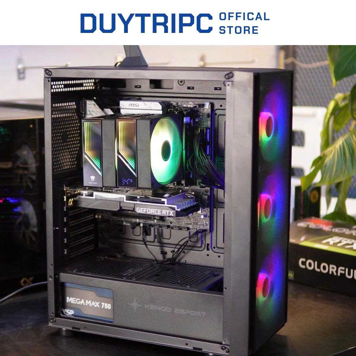 PC Gaming Intel Core i5-14600KF | RAM 32GB | RTX 3050 6GB | SSD 1TB NVMe Gen4 | Main B760 | Nguồn 750W Chính Hãng